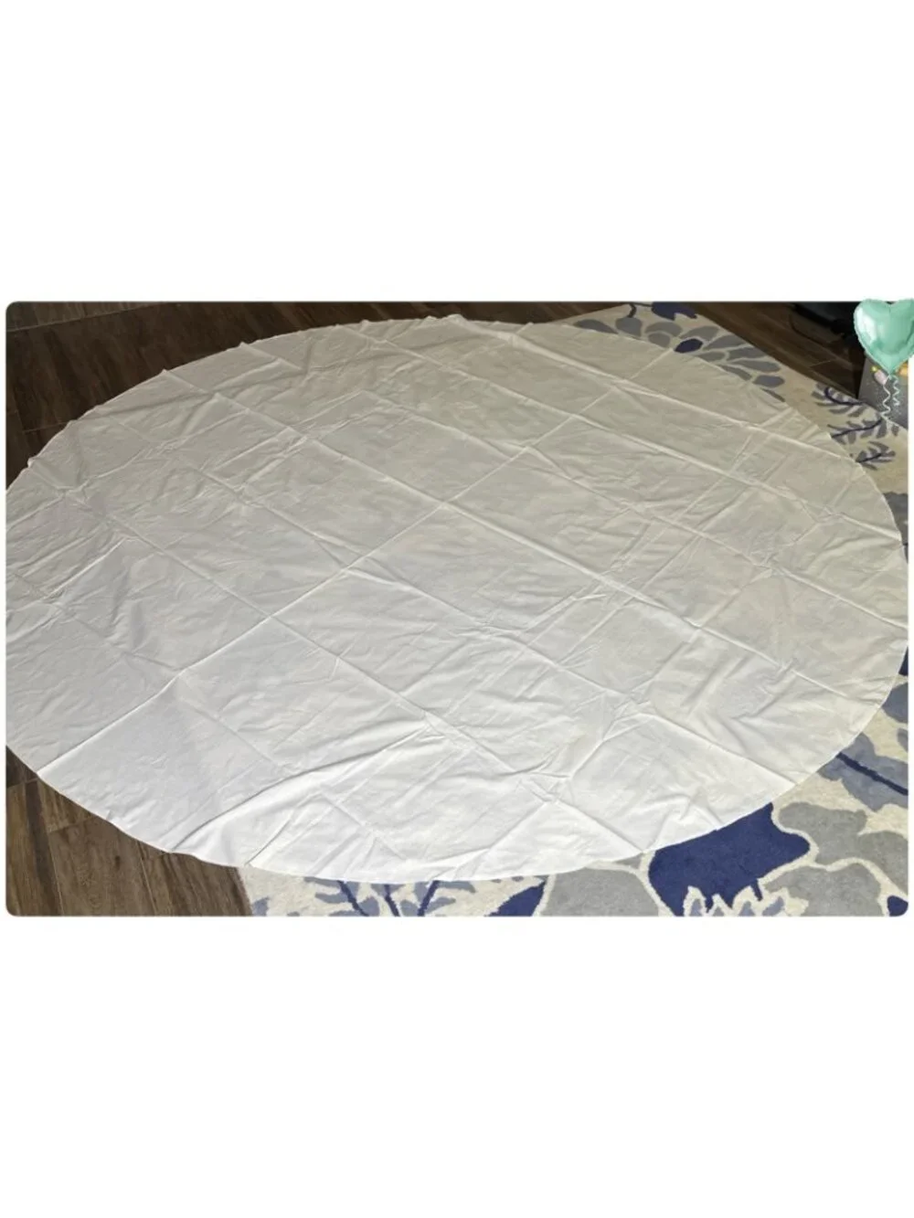 Tablecloth Ivory Cotton Round 100 Inch Unbranded Minimalist Staple Basic